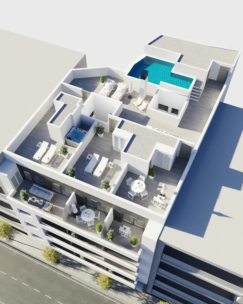 New Build Apartments in Torrevieja Just 400 m from Playa del Cura