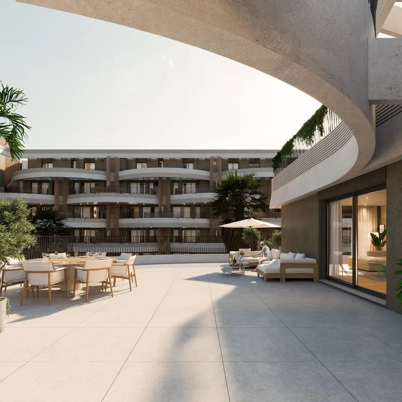 Apartamentos de nueva construcción de estilo contemporáneo en Málaga con servicios de primera calidad y diseño sostenible