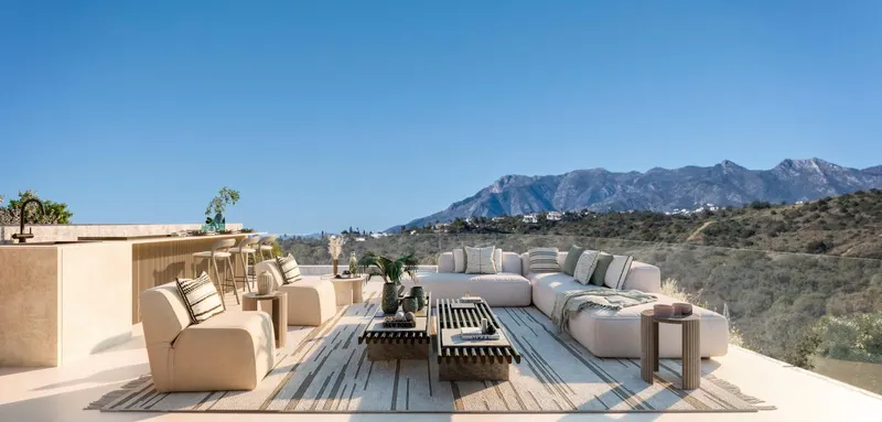 Luksusowe mieszkania na parterze i penthouse’y w nowym osiedlu Elviria Hills we wschodniej części Marbelli