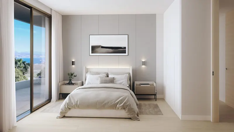 Residencias de lujo frente al mar en Málaga ciudad con vistas panorámicas al mar