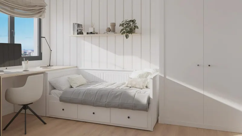 Newly built residential development in Alicante, with open views of the city.