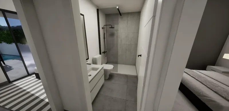 Villas adosadas de nueva construcción en esquina a la venta en Torre Pacheco con piscina privada y solárium