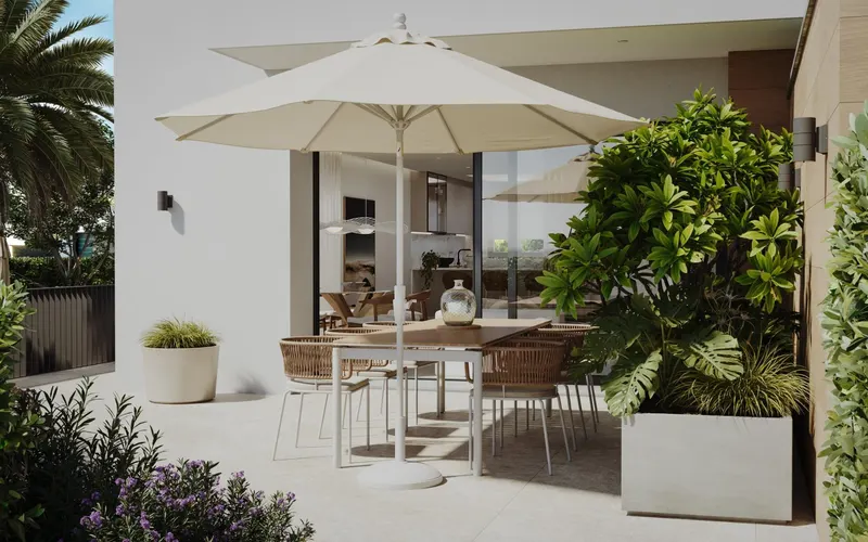 Adosados de lujo de nueva construcción en Fuengirola, a solo 220 metros del mar