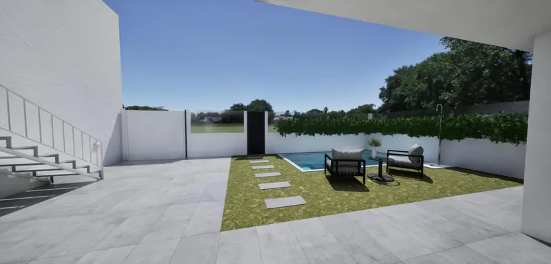 Villas adosadas de nueva construcción en esquina a la venta en Torre Pacheco con piscina privada y solárium