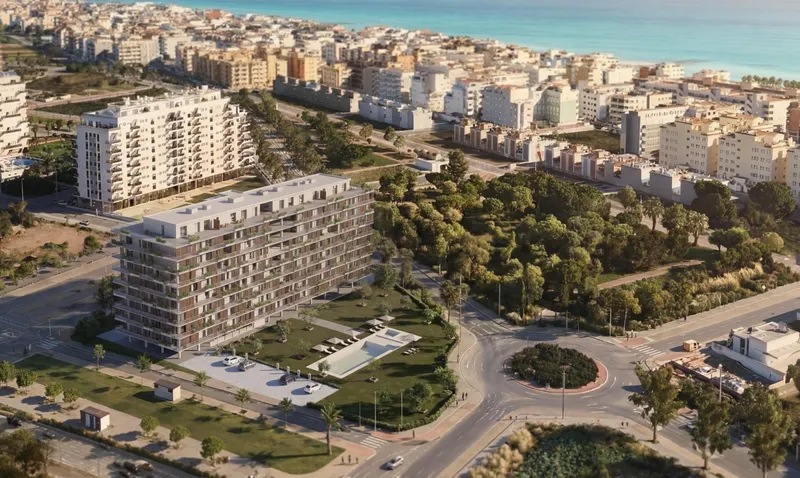 Nowe mieszkania na sprzedaż w Moncofa, 350 metrów od plaży, z wysokiej klasy wykończeniem