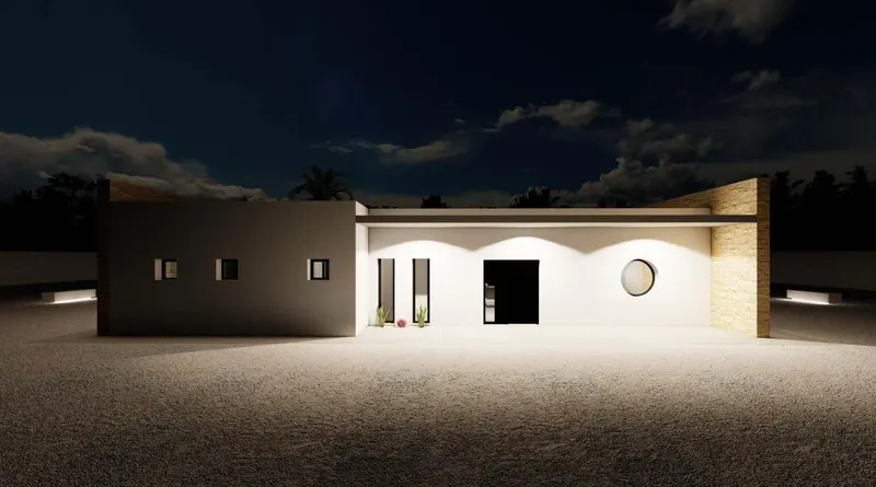 Moderna villa de nueva construcción en una gran parcela rústica cerca de Pinoso