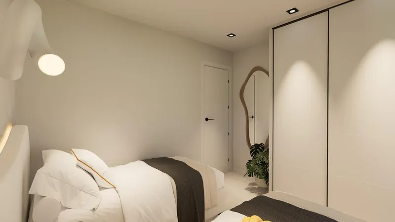 Nowe bungalowy z ogrodem lub solarium w pobliżu plaży w Pilar de la Horadada