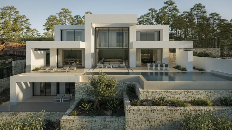 Villa de lujo de nueva construcción con vistas al mar cerca de la playa de Granadella, en Jávea