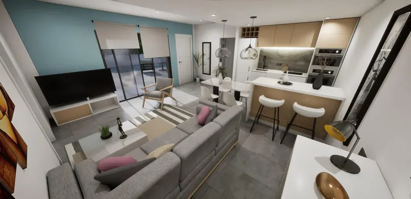 Villas adosadas de nueva construcción en esquina a la venta en Torre Pacheco con piscina privada y solárium