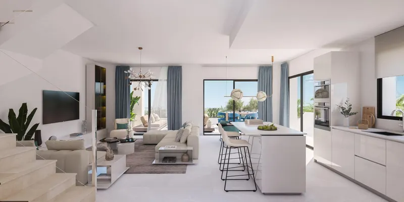 Nowe domy bliźniacze w dzielnicy Estepona Golf, w pobliżu plaży i pola golfowego