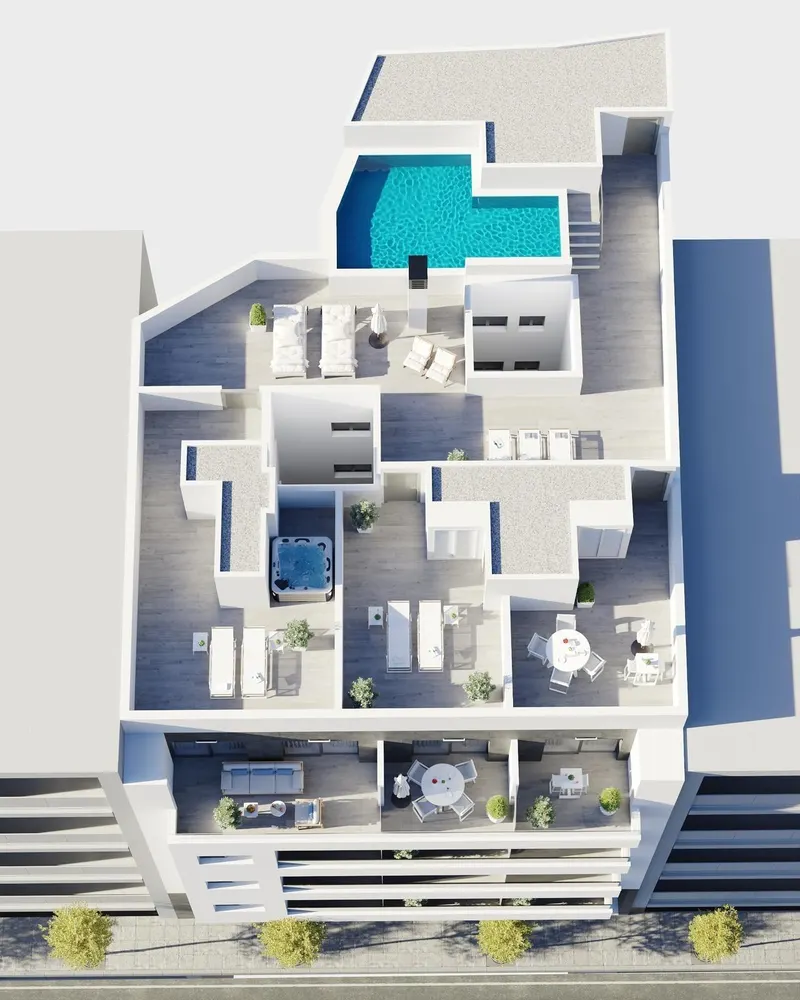 New Build Apartments in Torrevieja Just 400 m from Playa del Cura