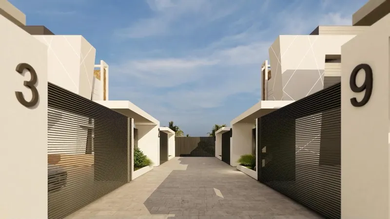 Villas de lujo de nueva construcción en primera línea de playa en Puerto de Mazarrón