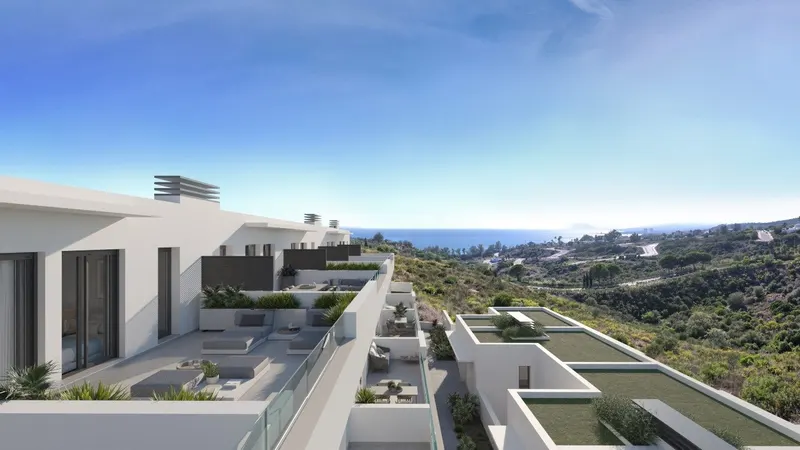 ADOSADOS DE OBRA NUEVA CON VISTAS AL MAR EN MANILVA