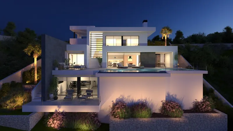 VILLA DE OBRA NUEVA CON VISTAS AL MAR EN CUMBRE DEL SOL