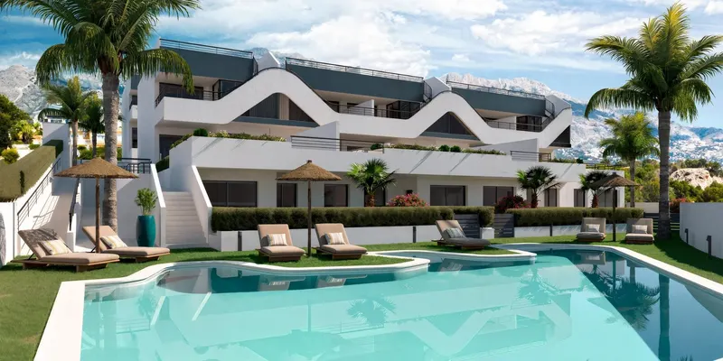 Apartamentos de nueva construcción con vistas abiertas en Alfaz del Pi