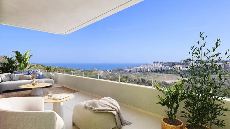 FLATS WITH SEA OR GOLF COURSE VIEWS ON THE COSTA DEL SOL