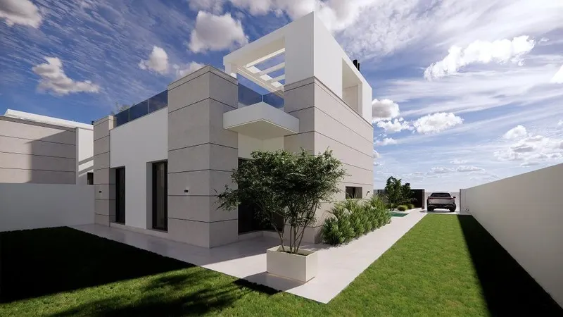 New Build Villas with private pool and solarium in San Luis, Torrevieja