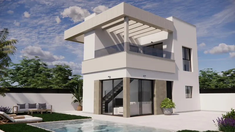 Villas modernas con piscina privada en Vistabella Golf Resort, Orihuela