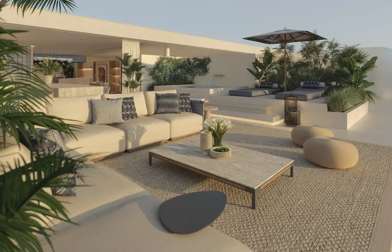 Apartamentos de lujo de nueva construcción a 100 metros de la playa en Estepona