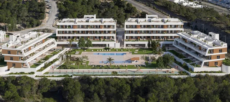 Apartamentos de nueva construcción con vistas al mar en Balcón de Finestrat, Costa Blanca