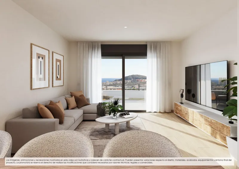 Apartamentos de nueva construcción en venta en Finestrat con vistas al mar y servicios al estilo de un complejo turístico