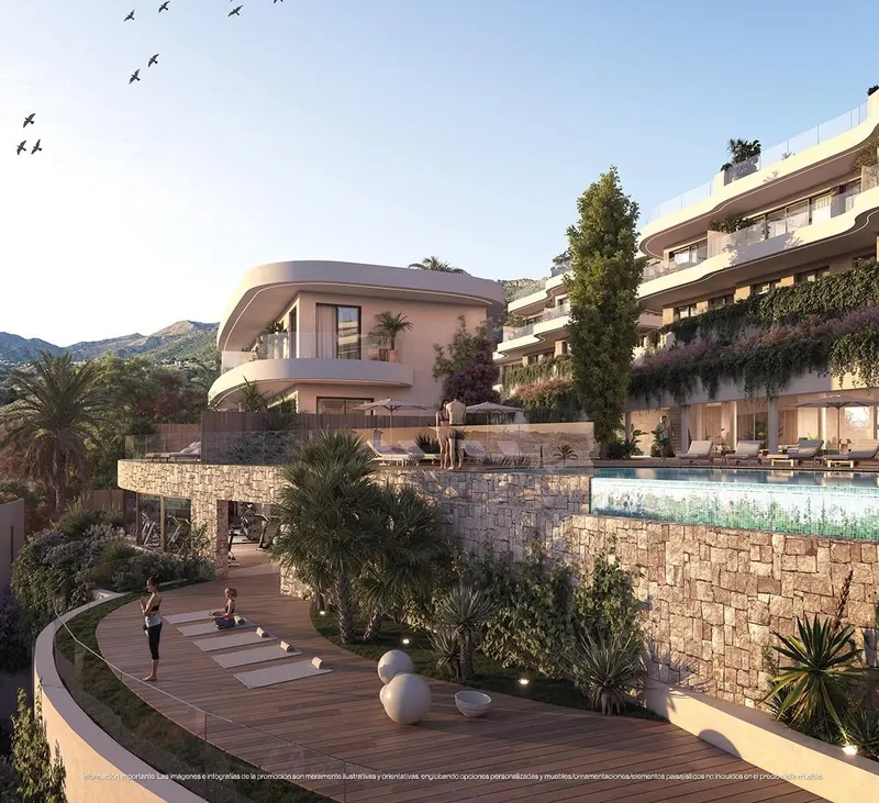 Luxury New Build Townhouses for Sale in Las Lomas del Higueron with Sea Views and Private Pools