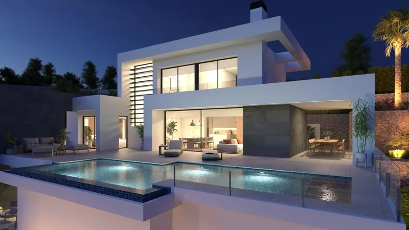 NEW BUILD VILLA WITH THE SEA VIEWS IN CUMBRE DEL SOL