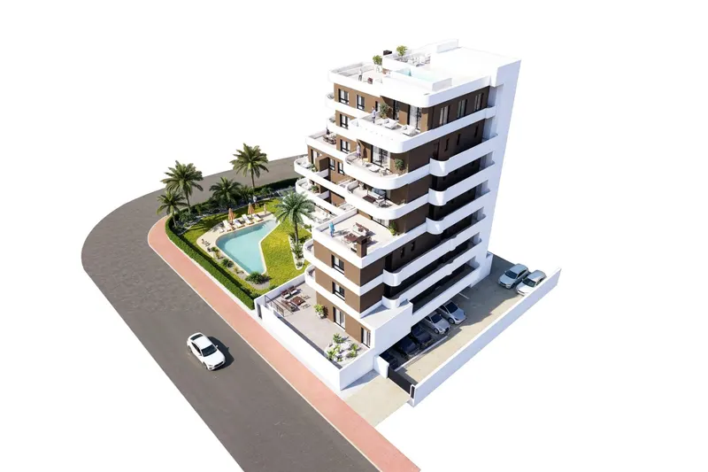 Apartamentos de nueva construcción en Guardamar del Segura: vida moderna a solo 1,4 km de la playa