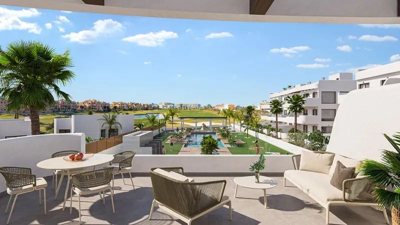 Nowy kompleks mieszkaniowy w pobliżu pola golfowego Serena i Mar Menor w Los Alcazares