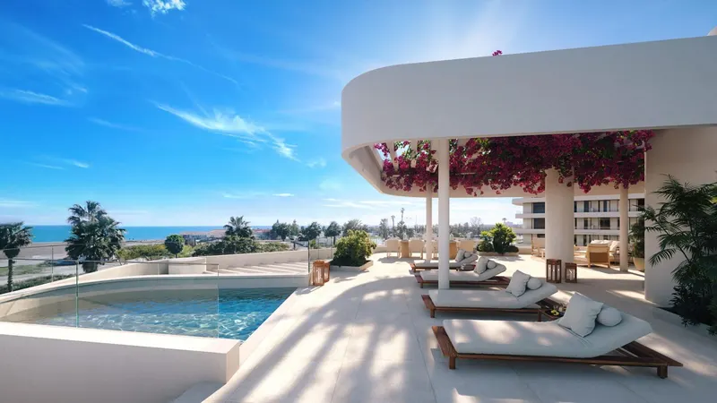 Residencias de lujo frente al mar en Málaga ciudad con vistas panorámicas al mar