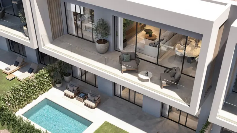 Luxury New Build Attached Villas with Sea Views and private pool in Casares del Sol