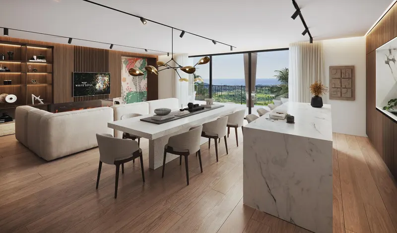 Apartamentos de lujo de nueva construcción en Cerrado del Águila Golf, Mijas, con vistas al mar y al campo de golf