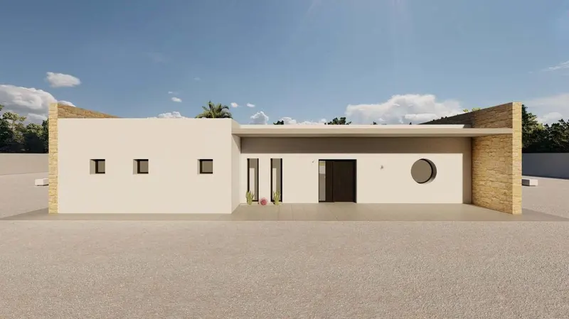 Moderna villa de nueva construcción en una gran parcela rústica cerca de Pinoso