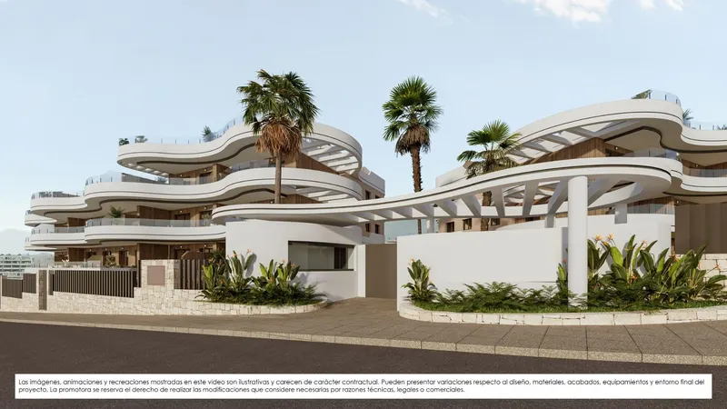 Apartamentos de nueva construcción en venta en Finestrat con vistas al mar y servicios al estilo de un complejo turístico