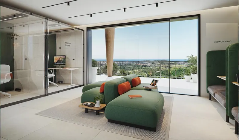 Apartamentos de lujo de nueva construcción en Cerrado del Águila Golf, Mijas, con vistas al mar y al campo de golf