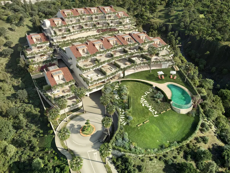 Apartamentos boutique de nueva construcción con vistas al mar en Torremuelle, Benalmádena