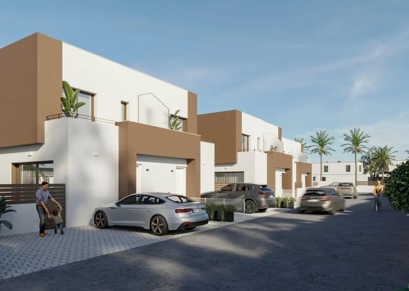 New Semi-Detached Villas by the Sea in La Marina - El Pinet Beach