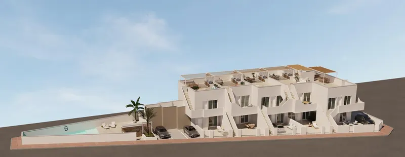 Nowoczesne apartamenty ze wspólnym basenem w pobliżu plaży w San Pedro del Pinatar