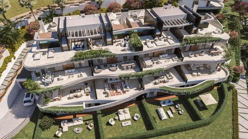 Luksusowe mieszkania na parterze i penthouse’y w nowym osiedlu Elviria Hills we wschodniej części Marbelli