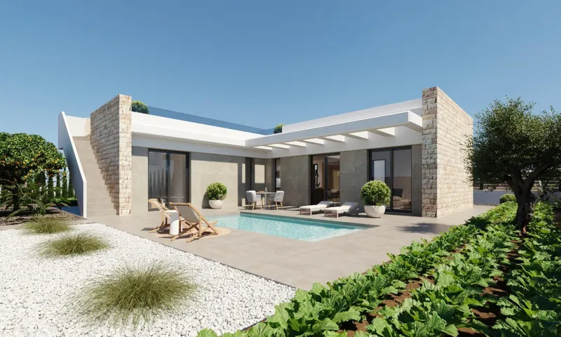 Villas de Obra Nueva en Hacienda del Álamo Golf Resort, Murcia