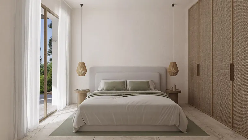 Villa con vistas al mar y encanto ibicenco en La Fustera, Benissa