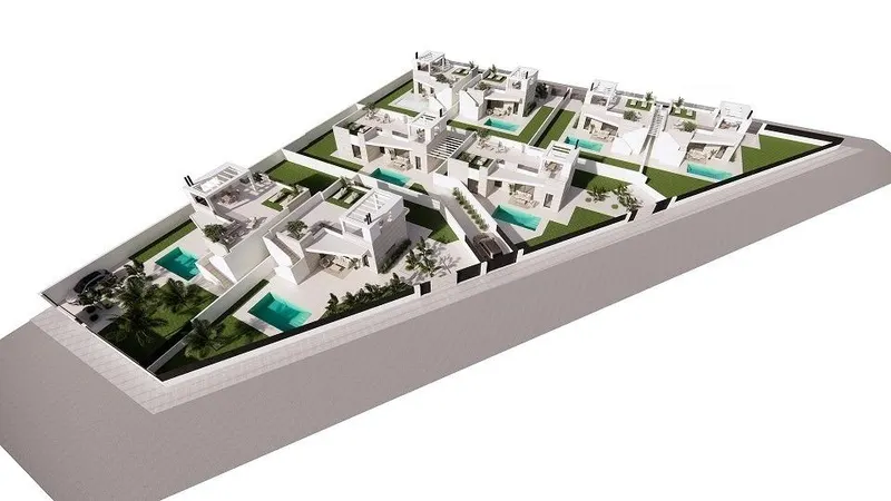 New Build Villas with private pool and solarium in San Luis, Torrevieja