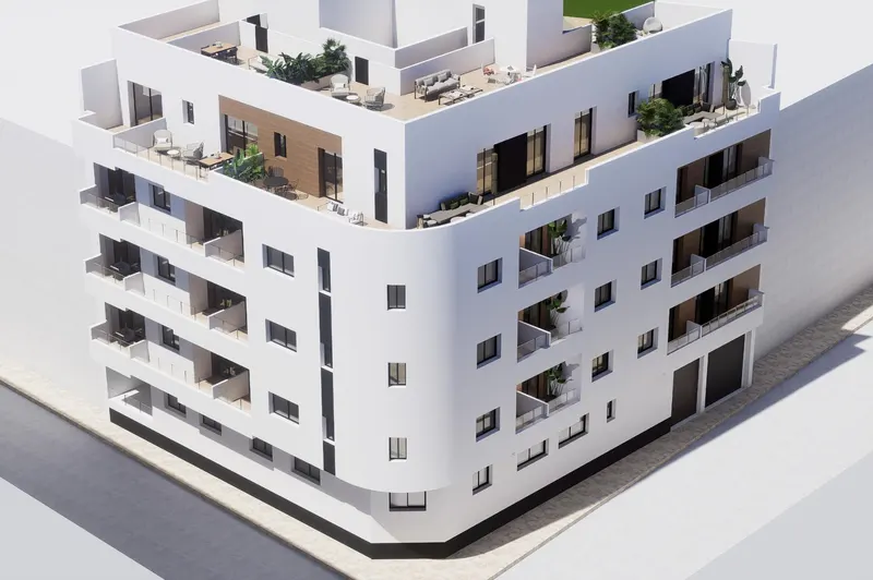 Apartamentos de nueva construcción en el centro de Torrevieja, cerca de Playa del Cura