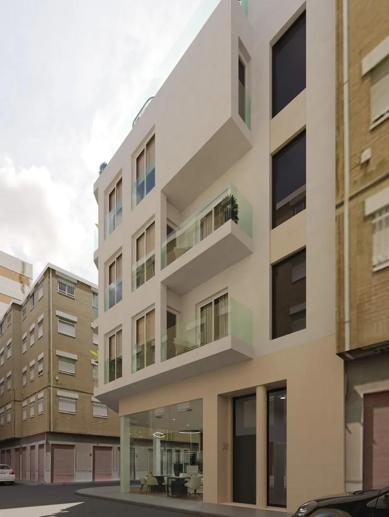 Apartamentos de nueva construcción cerca de la playa en el centro de Guardamar del Segura