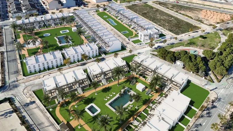 New build bungalows in Pilar de la Horadada