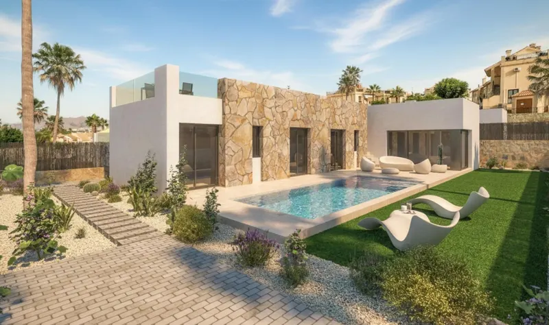 Villas de lujo de nueva construcción junto al campo de golf La Finca en Algorfa