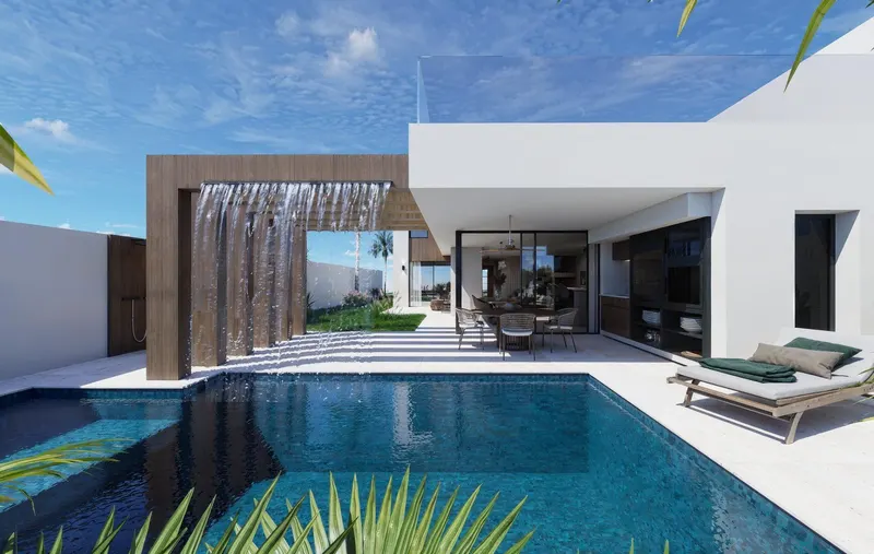 Exclusivas villas adosadas en primera línea de lago en Santa Rosalia Lake and Life Resort