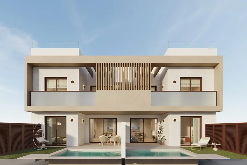 Ekskluzywne, nowo wybudowane bungalowy z prywatnym basenem w San Pedro del Pinatar