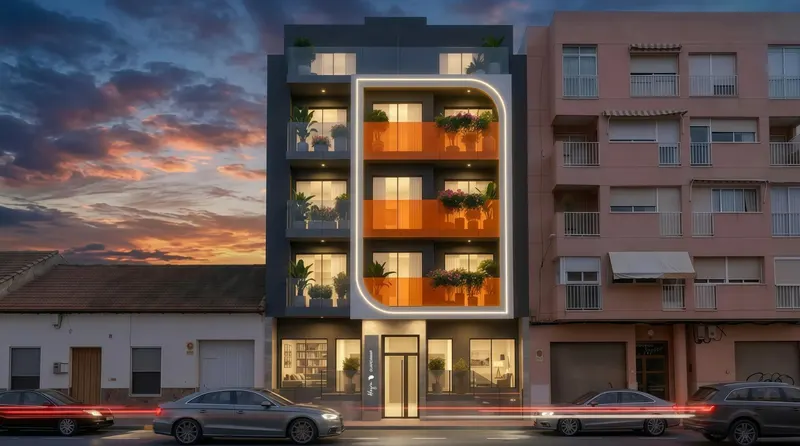 Apartamentos de nueva construcción a 600 metros de la playa en Guardamar del Segura