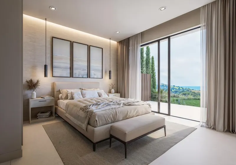 Luxury New Build Attached Villas with Sea Views and private pool in Casares del Sol